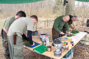 Food preparation during staff training