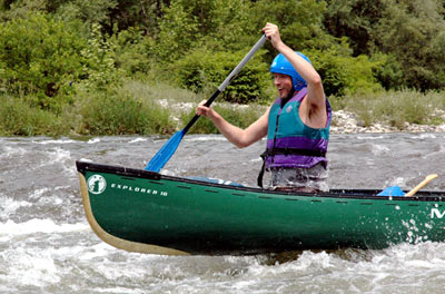 Canoeing in the Ardeche