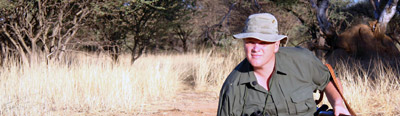 Ray Mears tracking leopards in Namibia