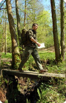 Walking during the Applied Bushcraft course