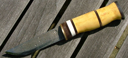 Max's finished knife