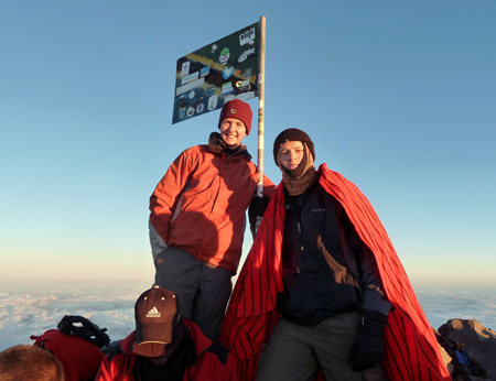 James North at the summit