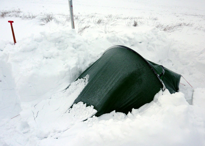 Hilleberg Akto Tent in the snow