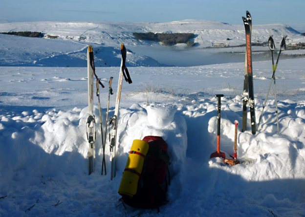Cross-country skiing on the Yorkshire Moors