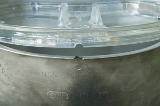 The attachment point for the custom hanger