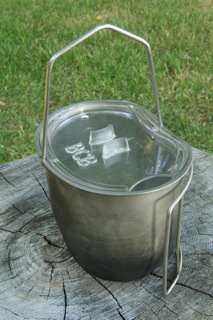 The custom hanger in place