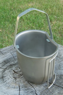 The BCB Cup Hanger attached to the modified cup