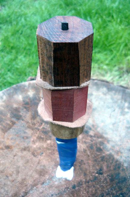 Gluing the pieces into place