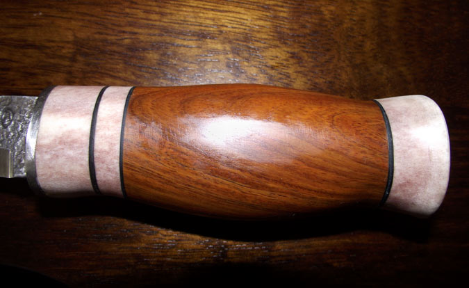 Joshua's finished knife handle