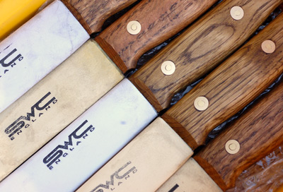 A special delivery of the new oak-handled Ray Mears Bushcraft Knife