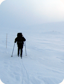 Nordic skiing course