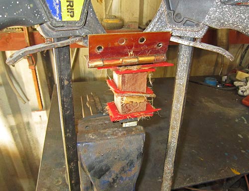 Justin's knife, in progress