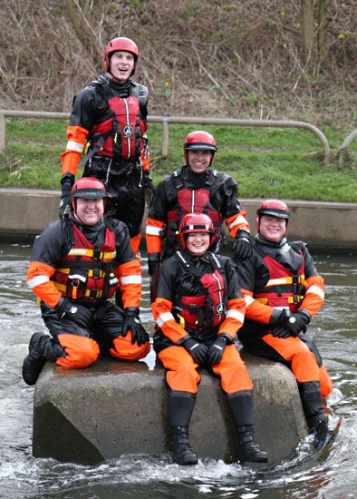 Some of the Woodlore team after a tiring but fun and important day of training