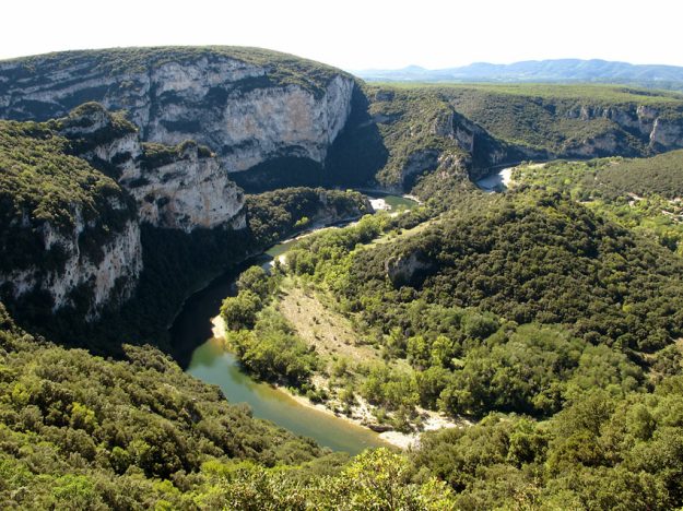 The Ardeche Gorge in France, home to Woodlore's canoeing courses
