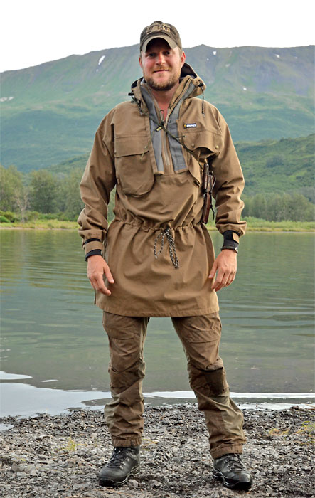 Kristian in his Swazi Tahr Anorak, on Kodiak Island