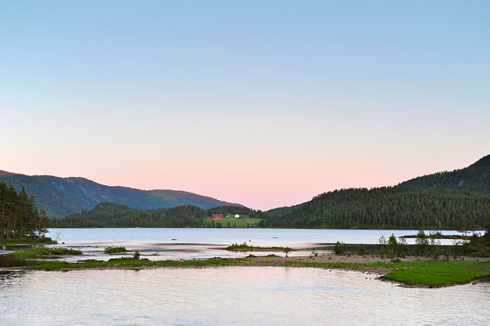 A typically tranquil view of the Norwegian countryside