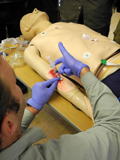 Vital first aid training on the WEM3 Course