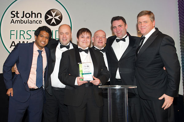 First Aid Award for Retail, Leisure and Tourism given to employees from the Victoria Centre