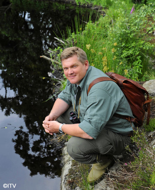 Ray Mears on the set of Wild Britain - Series 3