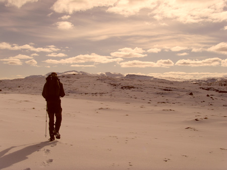 There was still plenty of snow higher up