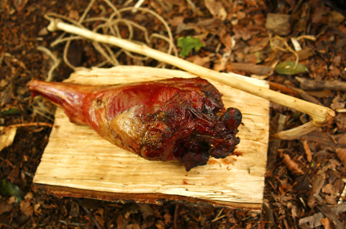 Supper time on the Traditional Living Skills course