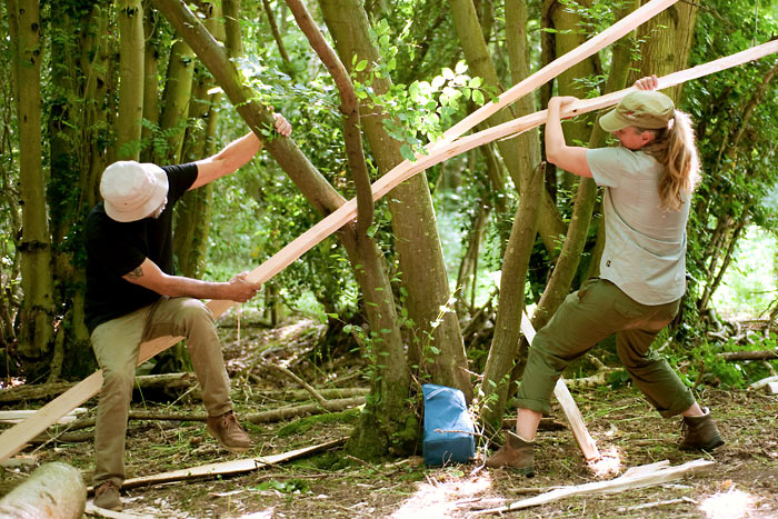 Birch Bark Canoe Building with Ray Mears and Pinock Smith - Day 2