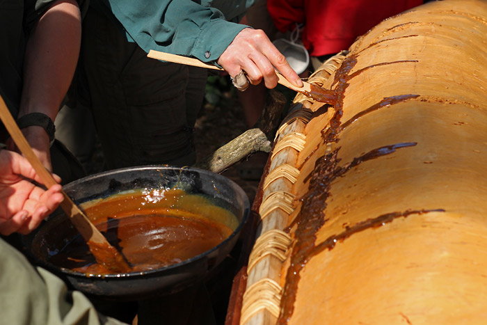 Birch Bark Canoe Building with Ray Mears and Pinock Smith – Day 7