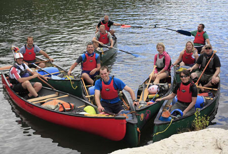 Canoeing in the Ardeche