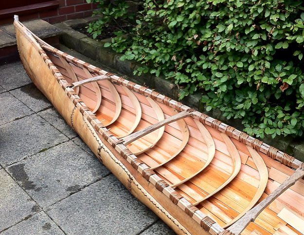 Tim Farrington's birch bark canoe