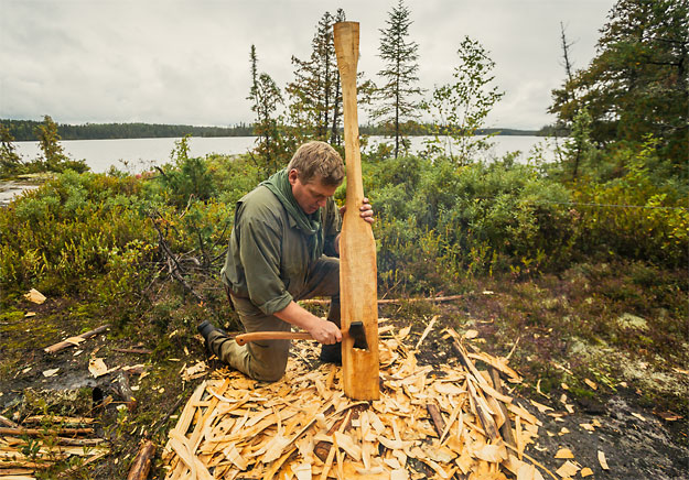 Ray Mears in Ontario (photo by Goh Iromoto)