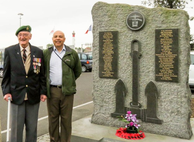 Brian at a D Day memorial servic